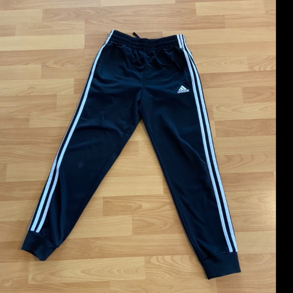 Boys black Adidas pants size 10/12